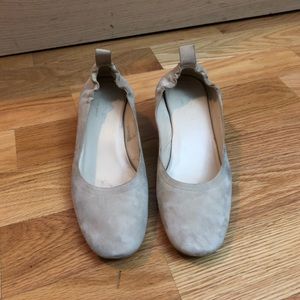 Everlane Day Heel in natural suede